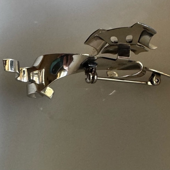 Vintage Beau Sterling Dog Pin Brooch - Picture 5 of 9